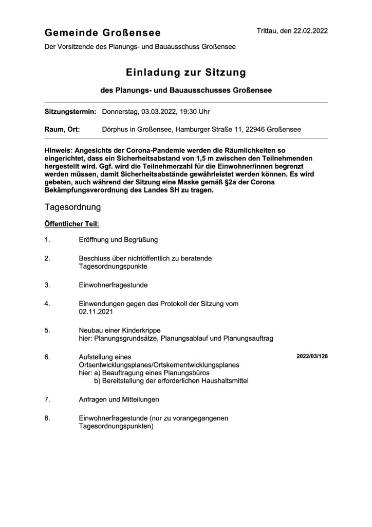 thumbnail of 2022-03-03 Einladung zur Sitzung des Planungs- und Bauausschusses (PBA)
